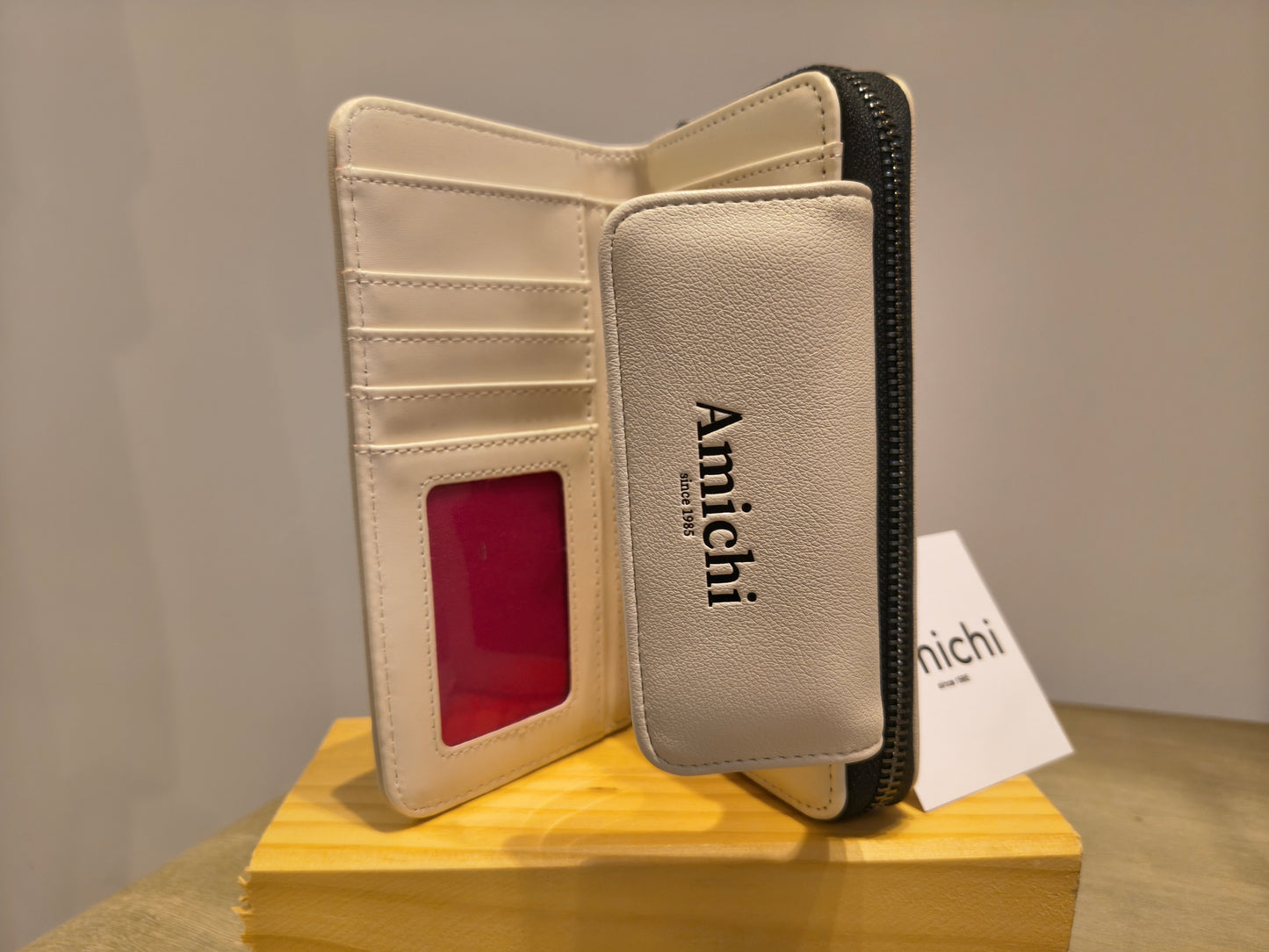 Cartera Amichi Marrón Chocolate, Beige o Marfil
