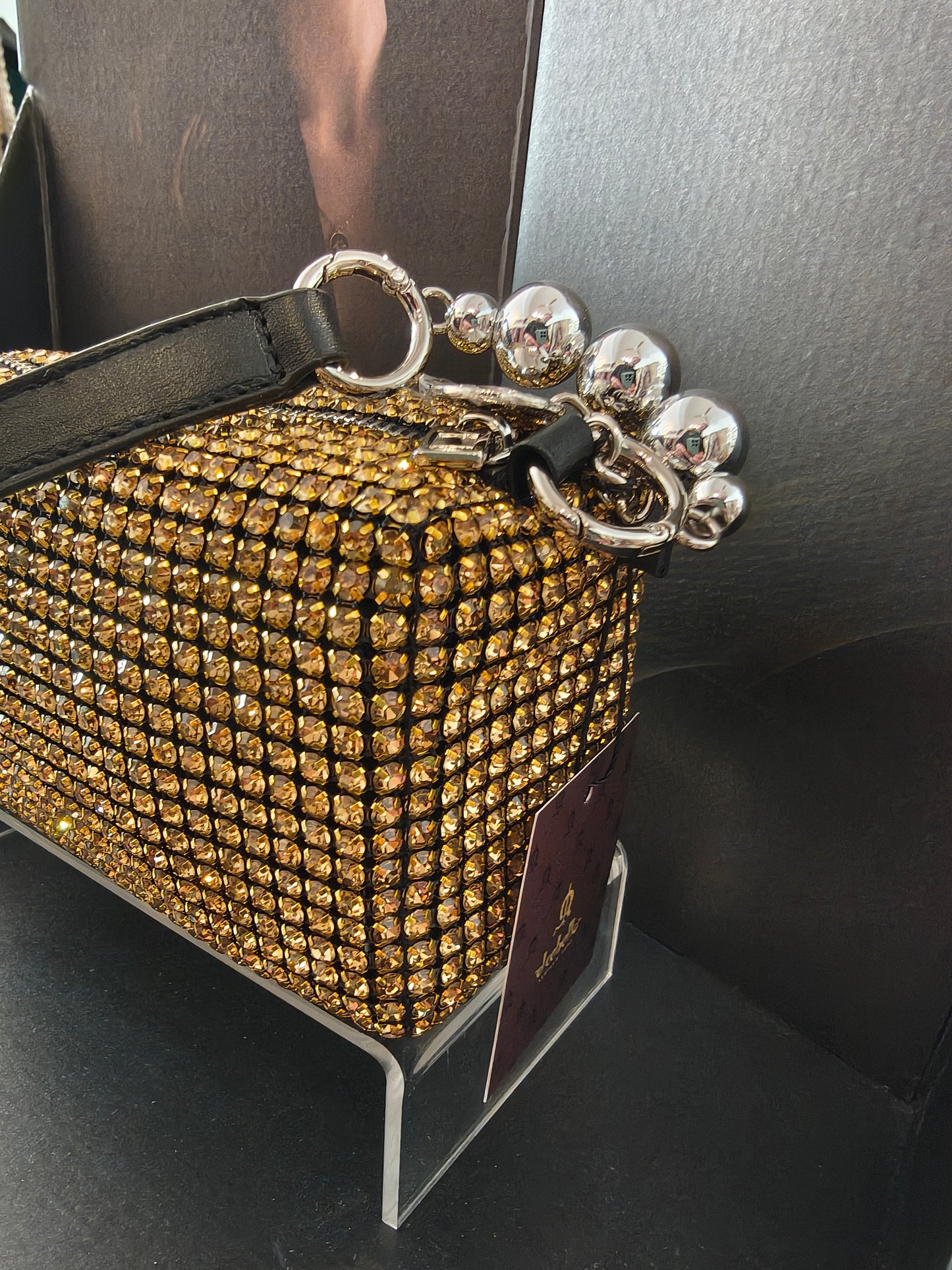 Bolso fiesta strass oro, plata o negro