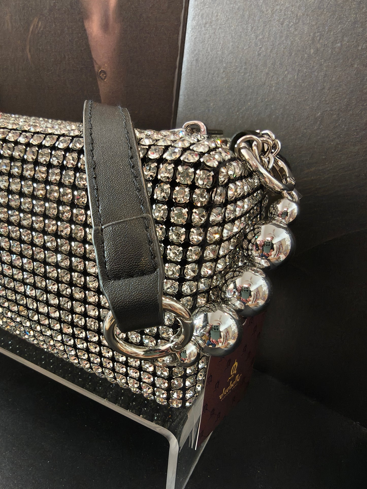 Bolso fiesta strass oro, plata o negro