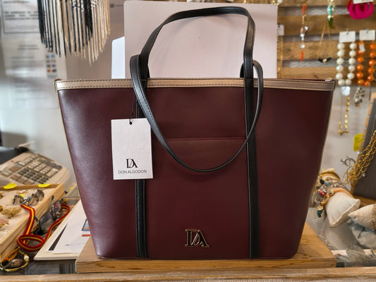 Z.OUTLET.               Bolso Shopper Don Algodón Burdeos · Gran Capacidad