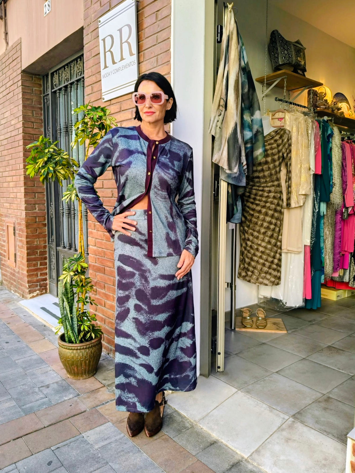 Cárdigan estampado de mujer | Elegancia y estilo