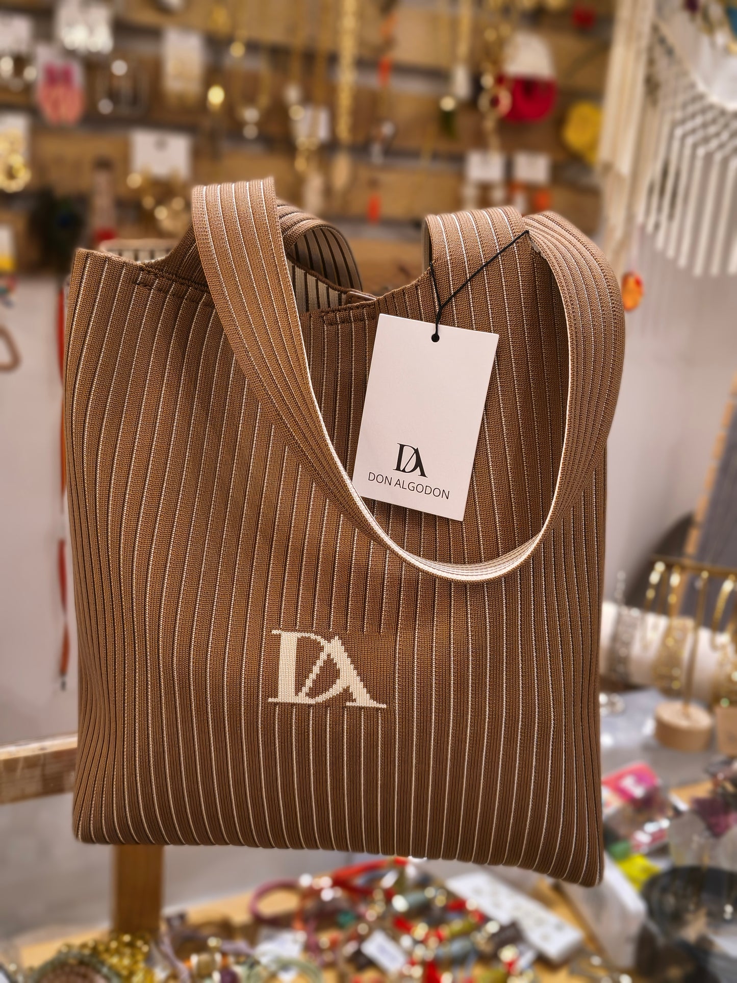 Bolso Don Algodón de Rayas · Casual ·