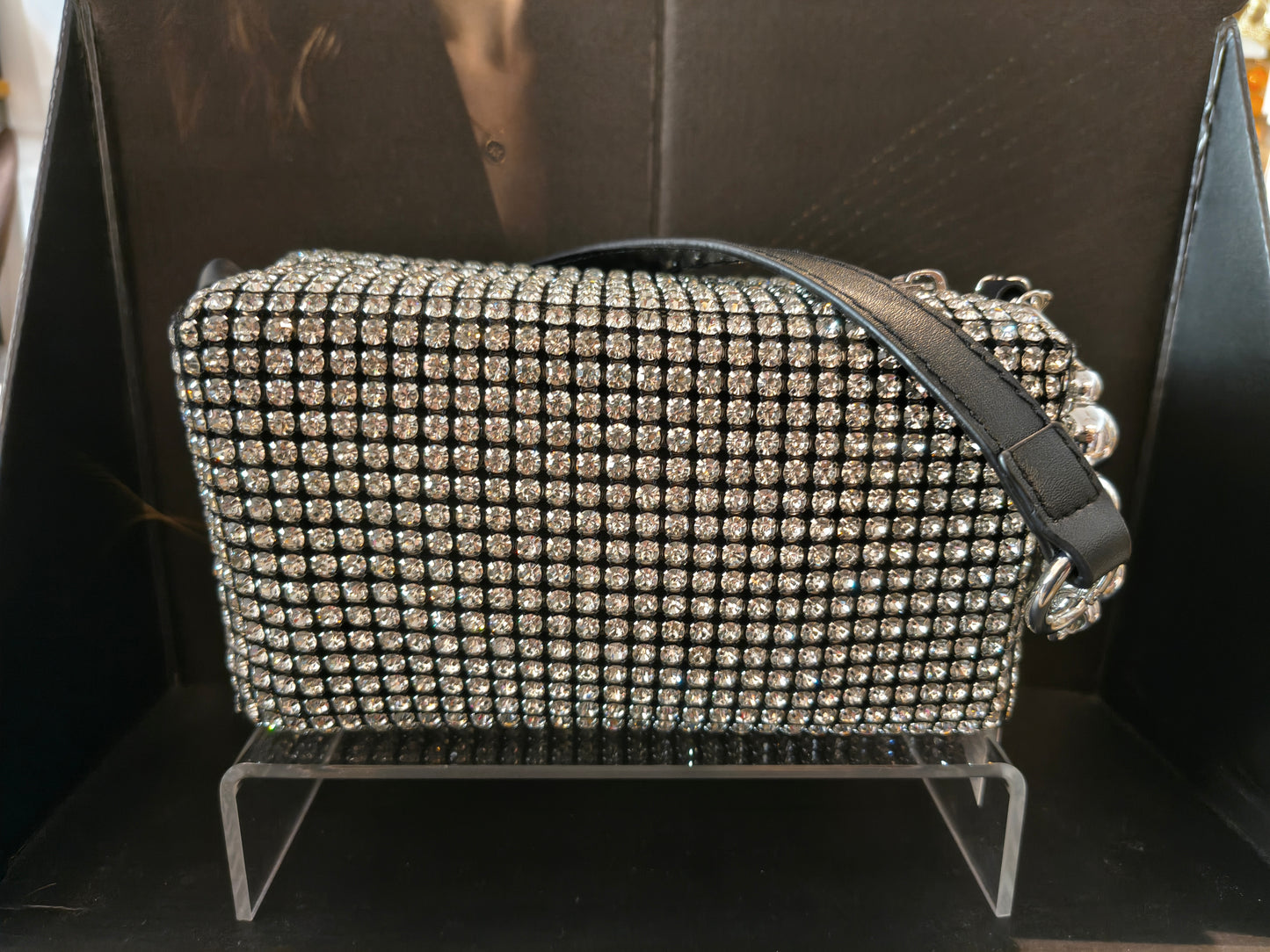 Bolso fiesta strass oro, plata o negro